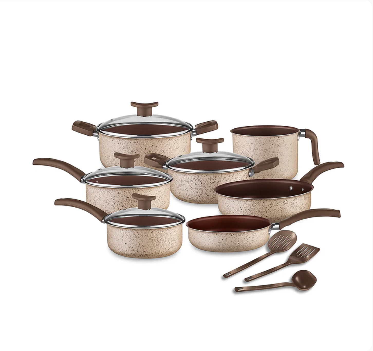 Jogo de Panelas Antiaderente 10 Peças