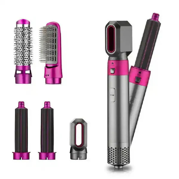Hair Pro Styler - 5 em 1: Seca, Alisa, Baby liss, Volume e Escova!