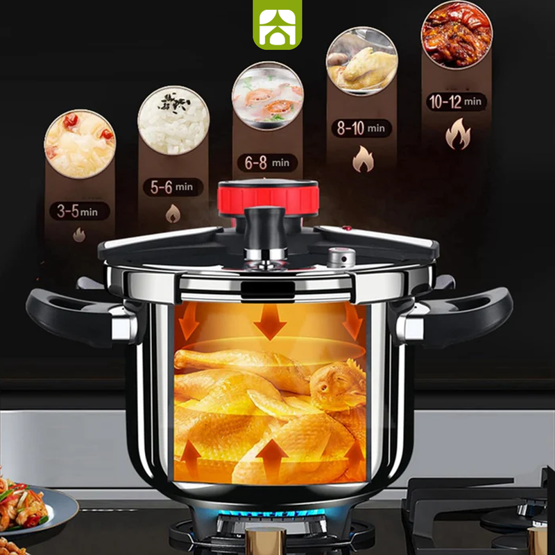 [Compre 1 e Leve 2] Panelas de Pressão TurboChef Aço Inoxidável - Á Prova de Explosões