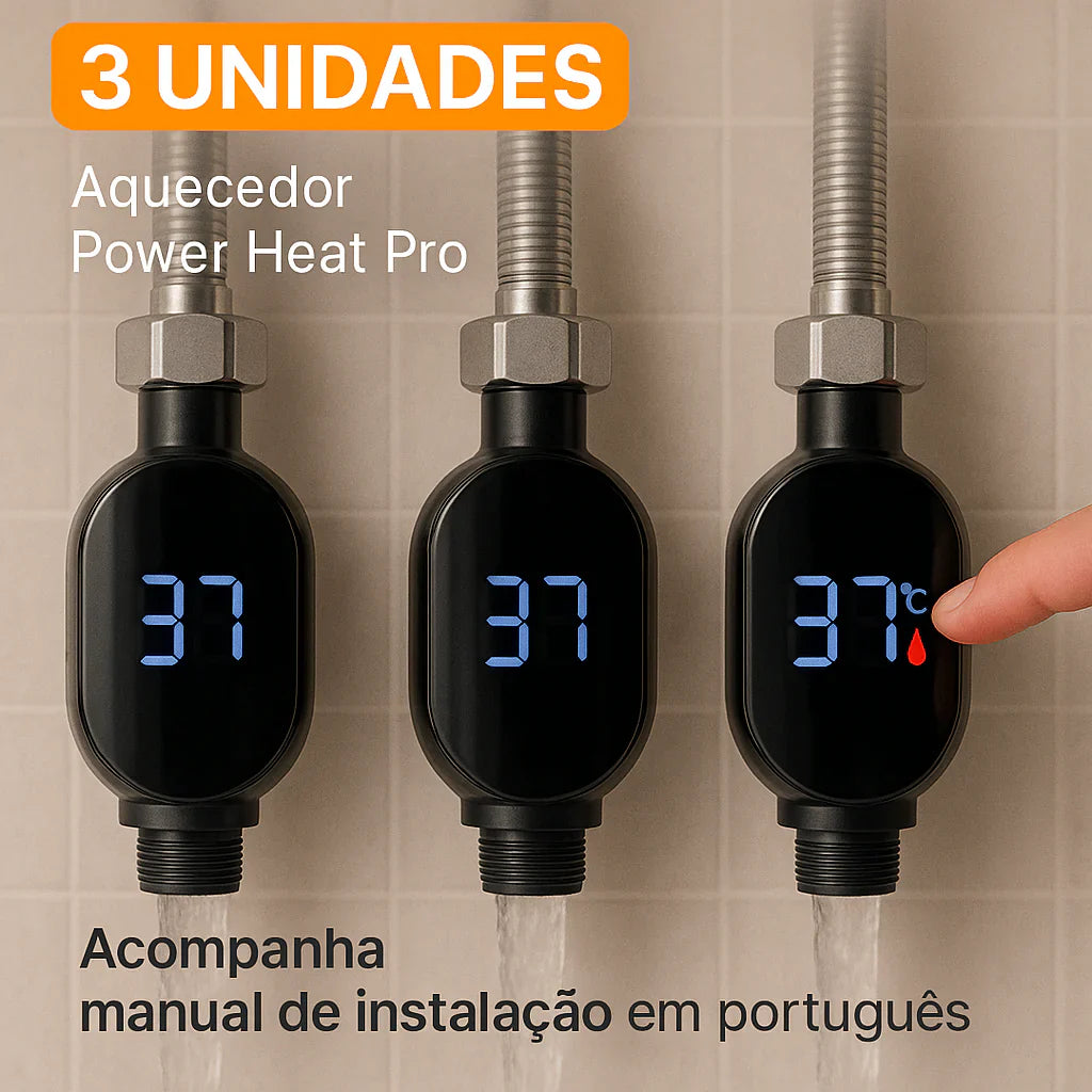 Aquecedor de Torneira Potente e Econômico Sem Fio HeatPro® – [LANÇAMENTO 2025]