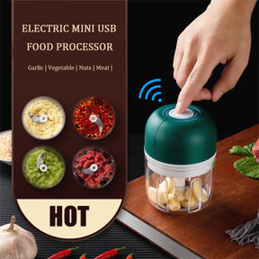 Mini Processador Elétrico Portátil Recarregável USB 100/250ml