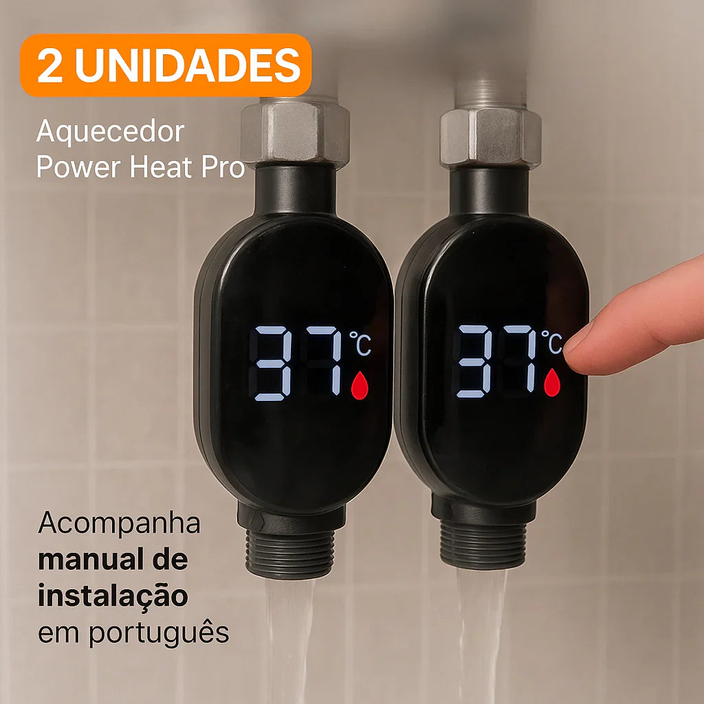 Aquecedor de Torneira Potente e Econômico Sem Fio HeatPro® – [LANÇAMENTO 2025]