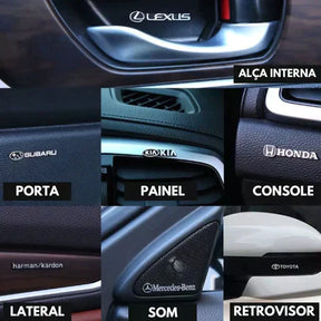 Adesivo de Metal CarLogo (Pague 2 e LEVE 4 🔥)