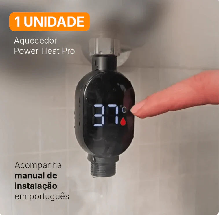 Aquecedor de Torneira Potente e Econômico Sem Fio HeatPro® – [LANÇAMENTO 2025]