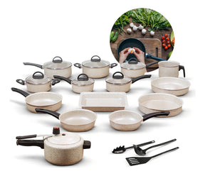 Conjunto de Panelas Imperial 17 Peças Antiaderente