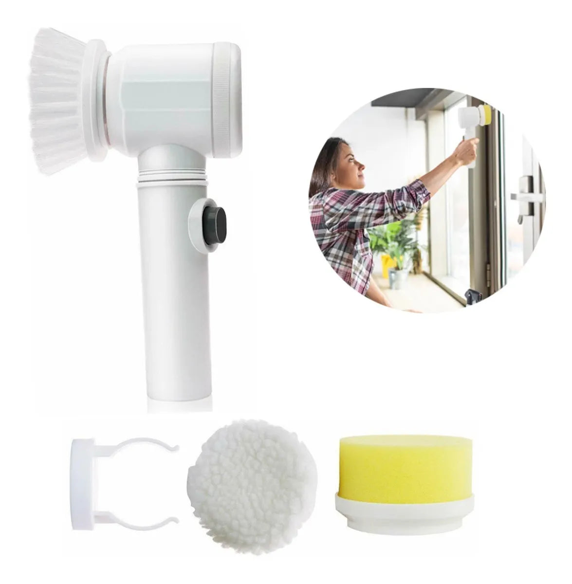 Escova de limpeza Elétrica Portátil 3 em 1 - CleanPro