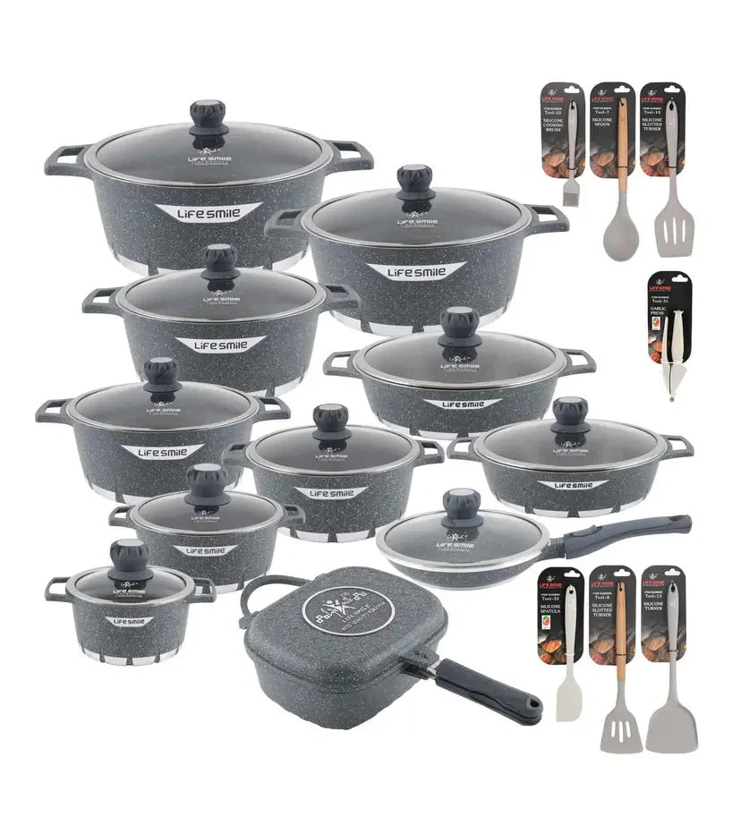 Conjunto de Panelas de Cerâmica Antiaderentes - 11 PEÇAS