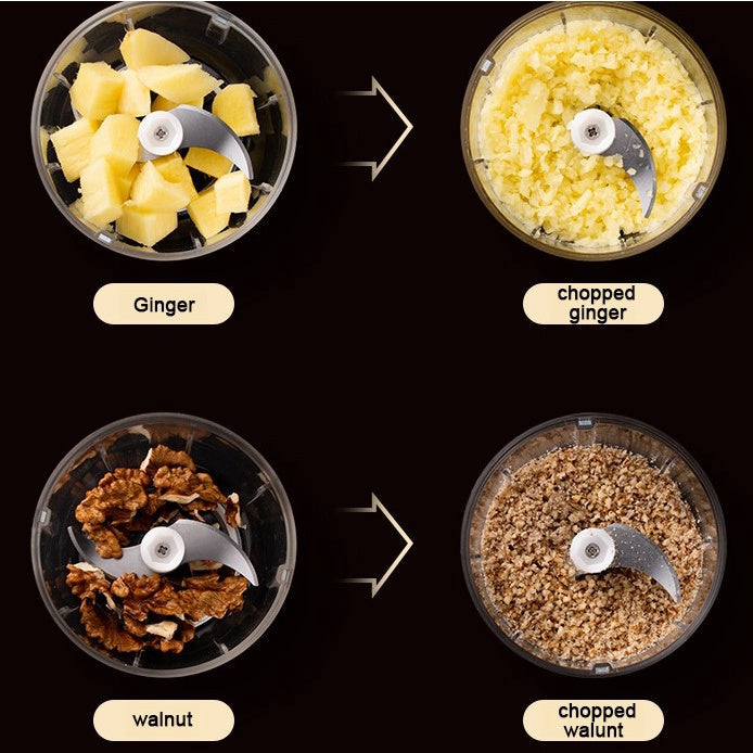 Mini Processador Elétrico Portátil Recarregável USB 100/250ml