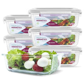 Kit com 15 Potes Herméticos de Vidro + 10 Copos de Vidro Aruba de Brinde