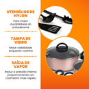 Jogo de Panelas Antiaderente 10 Peças