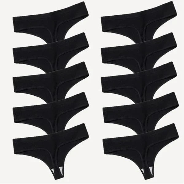 Calcinhas Fio Dental 100% Algodão Egípicio - Pague 5 Leve 10 - OFERTA BLACK