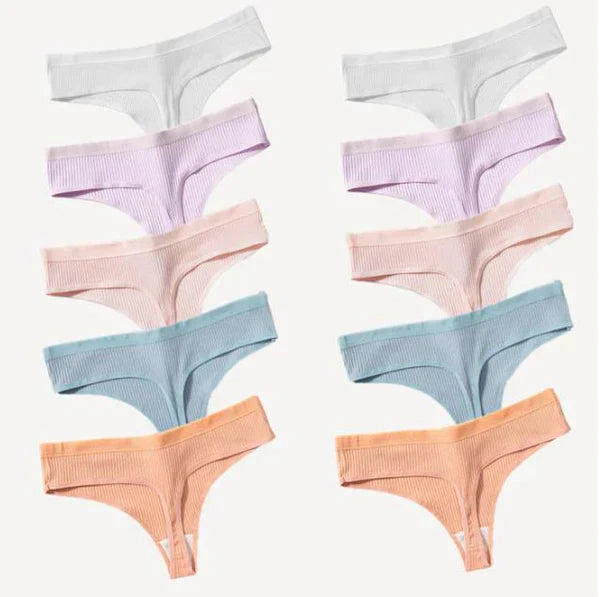 Calcinhas Fio Dental 100% Algodão Egípicio - Pague 5 Leve 10 - OFERTA BLACK