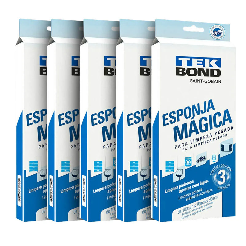 Kit Esponja Mágica Multiuso Melanina Remove Tira Manchas